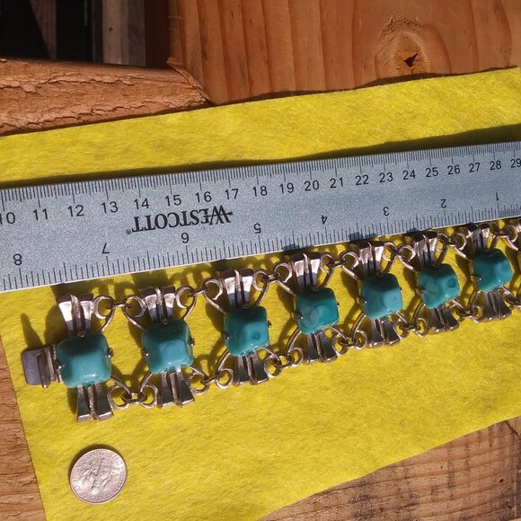 Vintage Castlecliff chunky southwest brutalist vibes statement bracelet - Picture 12 of 16